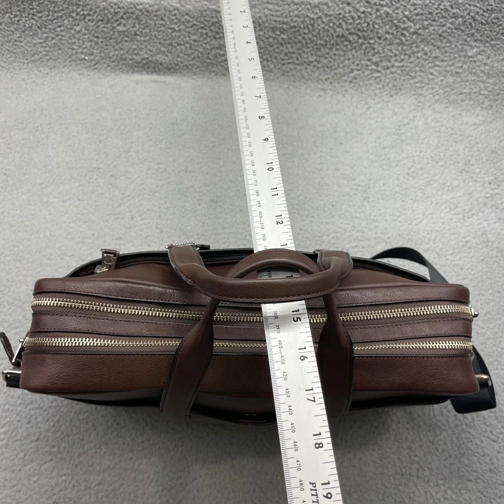 Coach F22528 Brown Pebbled Leather Hamilton Commuter Briefcase Metropolitan Bag